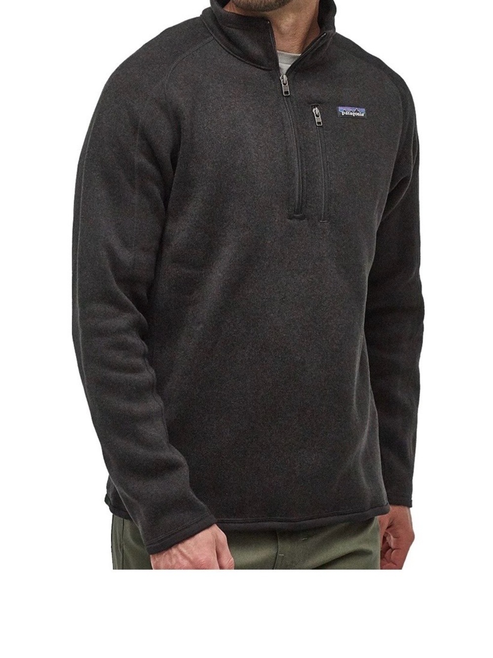 Patagonia Men's Half-Zip Fleece Pullover - Charcoal Black